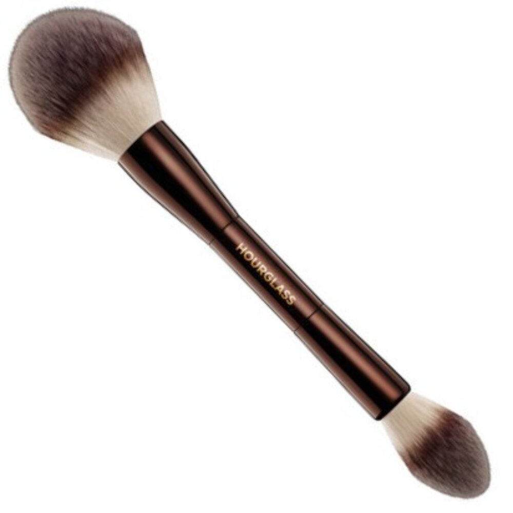NIB  ✅ Hourglass VEIL POWDER BRUSH Double Ended (Dual-Sided) ✔️ NEW IN BOX